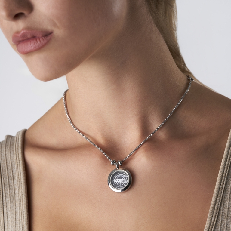 Collana porta Taopatch® in acciaio 60 cm